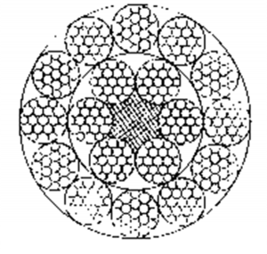 多层股钢丝绳18×19W+FC