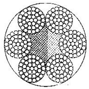 点接触钢丝绳6×37+FC